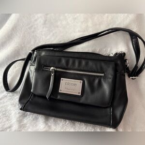 Nicole by Nicole Miller Black Crossbody Handbag